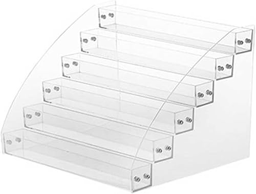 Yimin Estante de exhibición de esmalte de uñas, estante de exhibición de lápiz labial transparente, organizador de lápiz labial, estante de