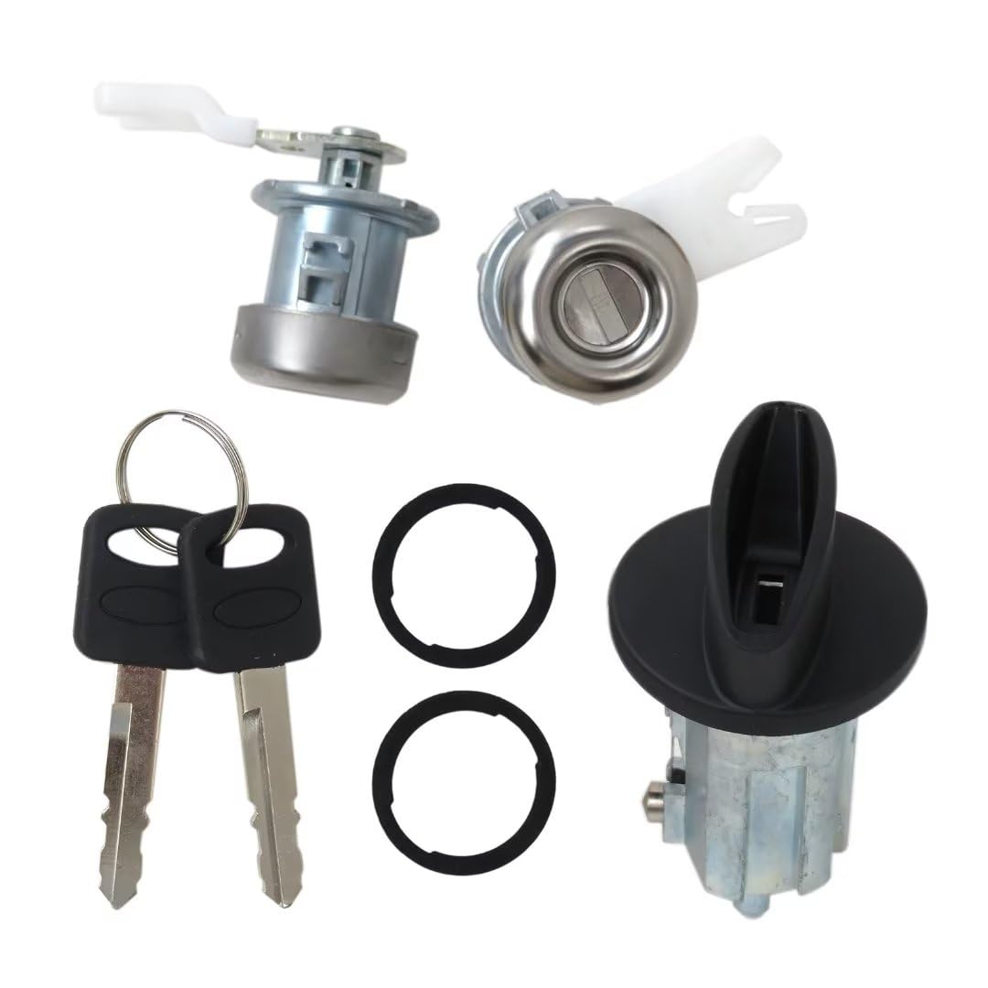 LS17041, LC6177U, C-42-185, C-42-182 Ignition Switch Cylinder Door Lock Replacement for 96-99 Ford Mustang.