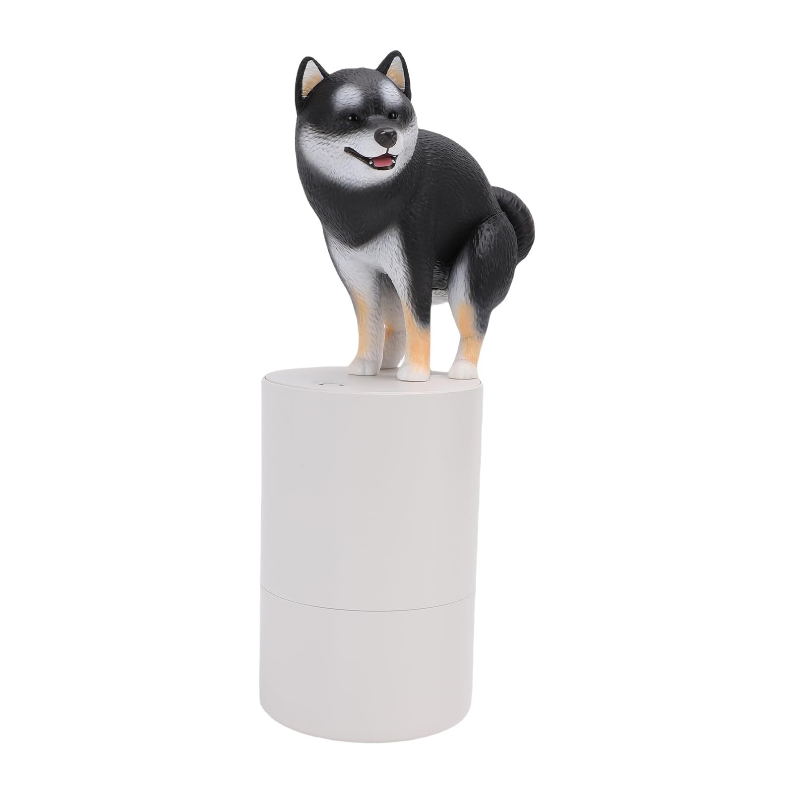 Fafeicy Dispenser Automatico di Sapone per Cani Carini, con Sensore Intelligente, Azione Schiumogena Senza, Materiale ABS a Batteria, per Uso in Bagno e (BLACK)