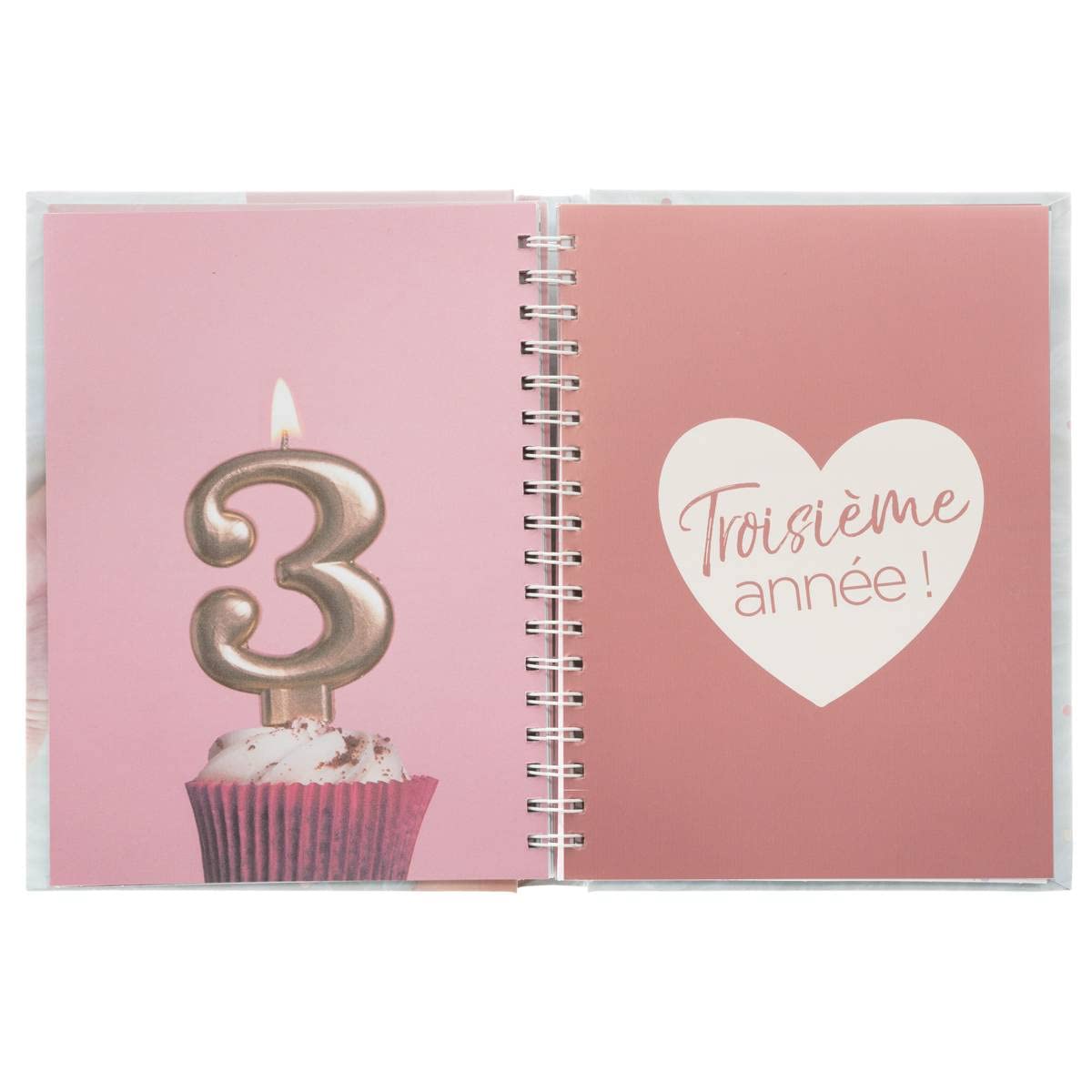 Atmosphera - Livre de Naissance 100 Pages 21x25 cm - Rose