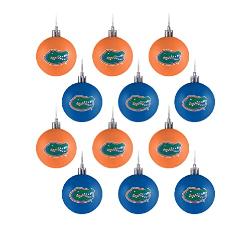 FOCO Florida Gators NCAA 12 Pack Ball Ornament Set