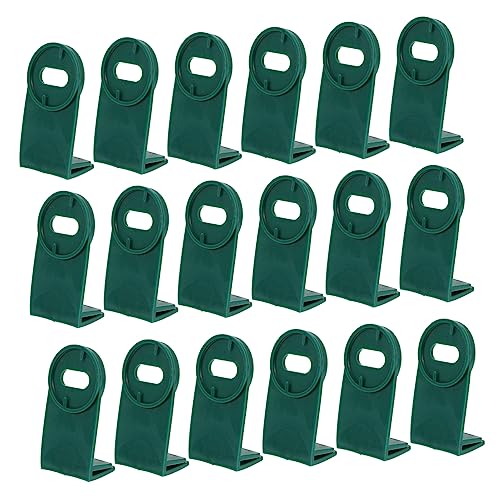 Parliky 50Pcs Greenhouse Fixing Clips Durable Aluminium Greenhouse Netting Hooks for Organizing Plants Baskets Flower Pots Versatile Hangers for Efficient