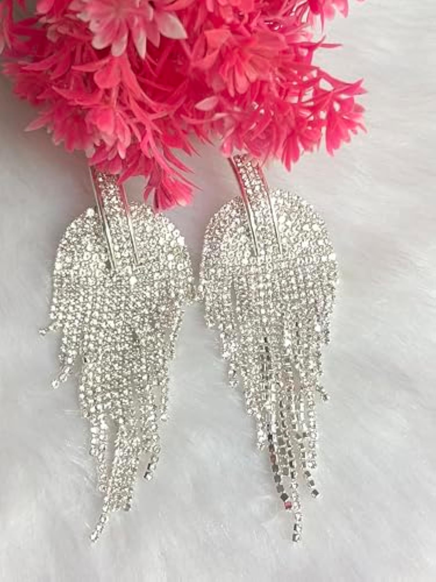 Layered Rhinestone-Studded Earrings Set for Women and Girls