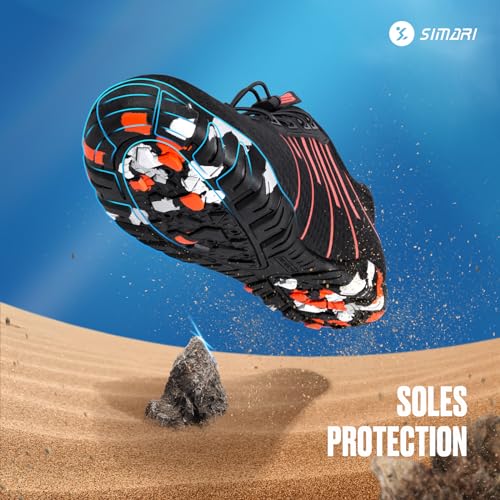Image of SIMARI Mens Womens Water Shoes Sports Quick Dry Barefoot Diving Swim Surf Aqua Walking Beach Yoga