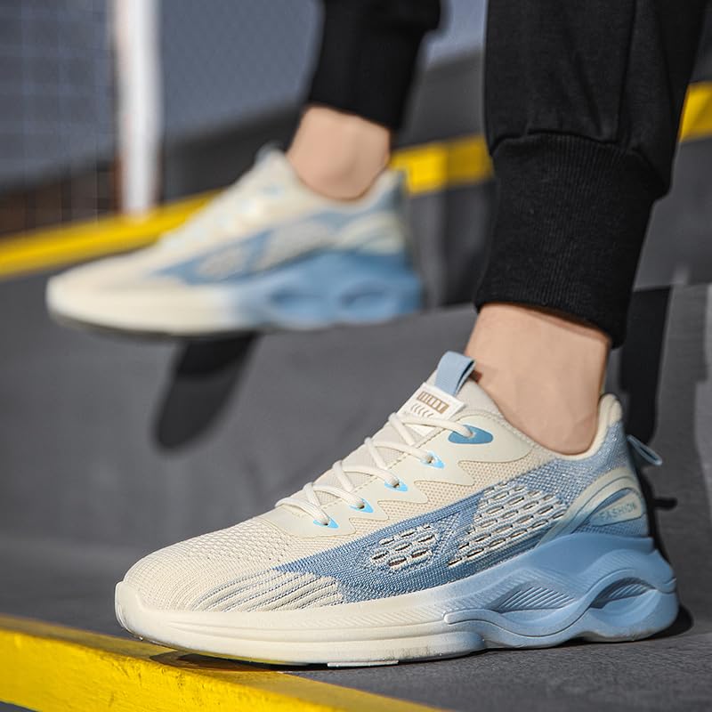 Men's Walking Shoes Cushion Running Tennis Shoes Non-Slip Comfortable Breathable Workout Gym Sports Athletic Fashion Sneakers3