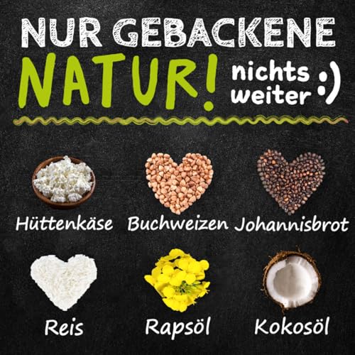 QCHEFS GLÜCKLICHMACHER Kauknochen zur Zahnpflege bei Jungen und Alten Hunden, Kaustange löst Sich im Mund auf und stoppt Mundgeruch putzt Zähne und bei Zahnfleischentzündungen