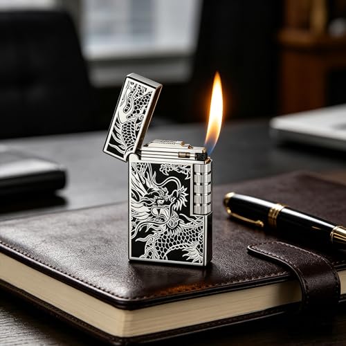 Encendedor de butano recargable para camping con llama ajustable 6