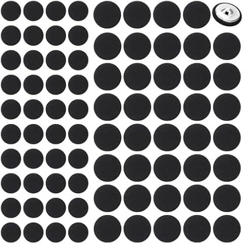 KALIONE 80 Pcs Black Satin Buttons Cover