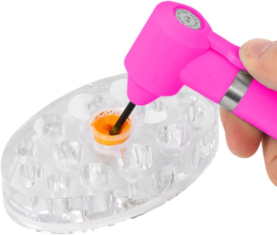 NUOBESTY Electric Pigment Mixer for Art Projects with Lightweight Plastic Design and Easy Operation, Compact Electric Mixing Tool for Art Enthusiasts