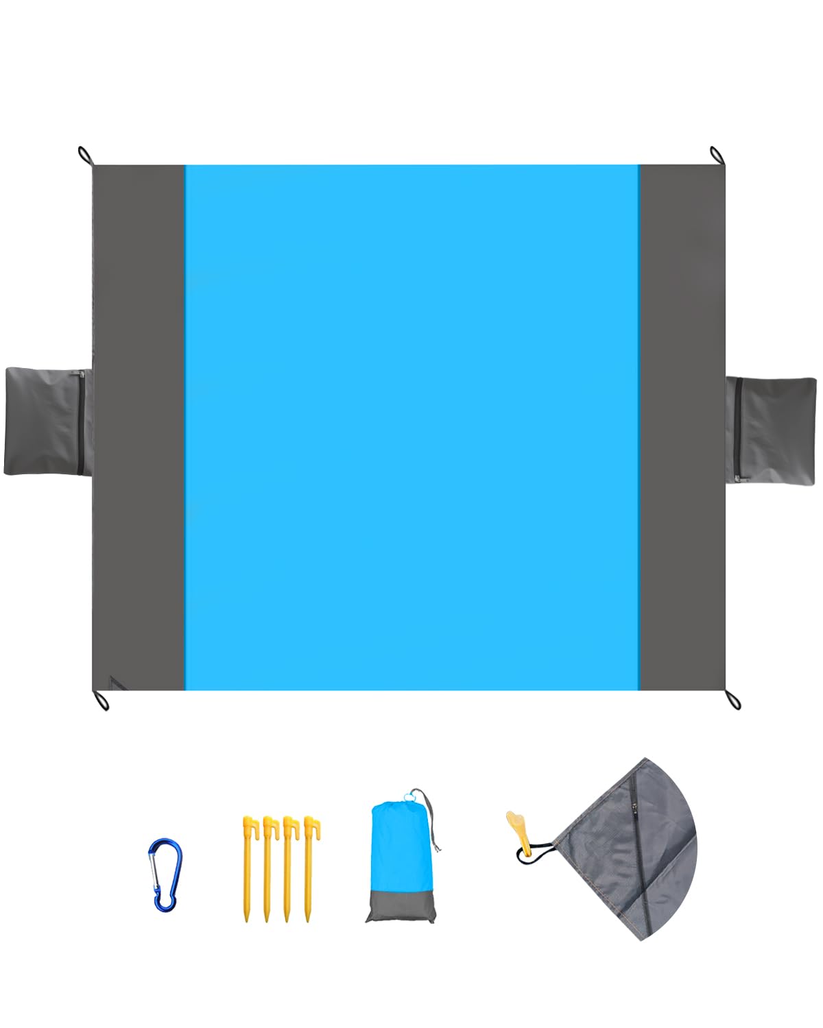 tapis de plage imperméable 210 x 200 cm – Image 1