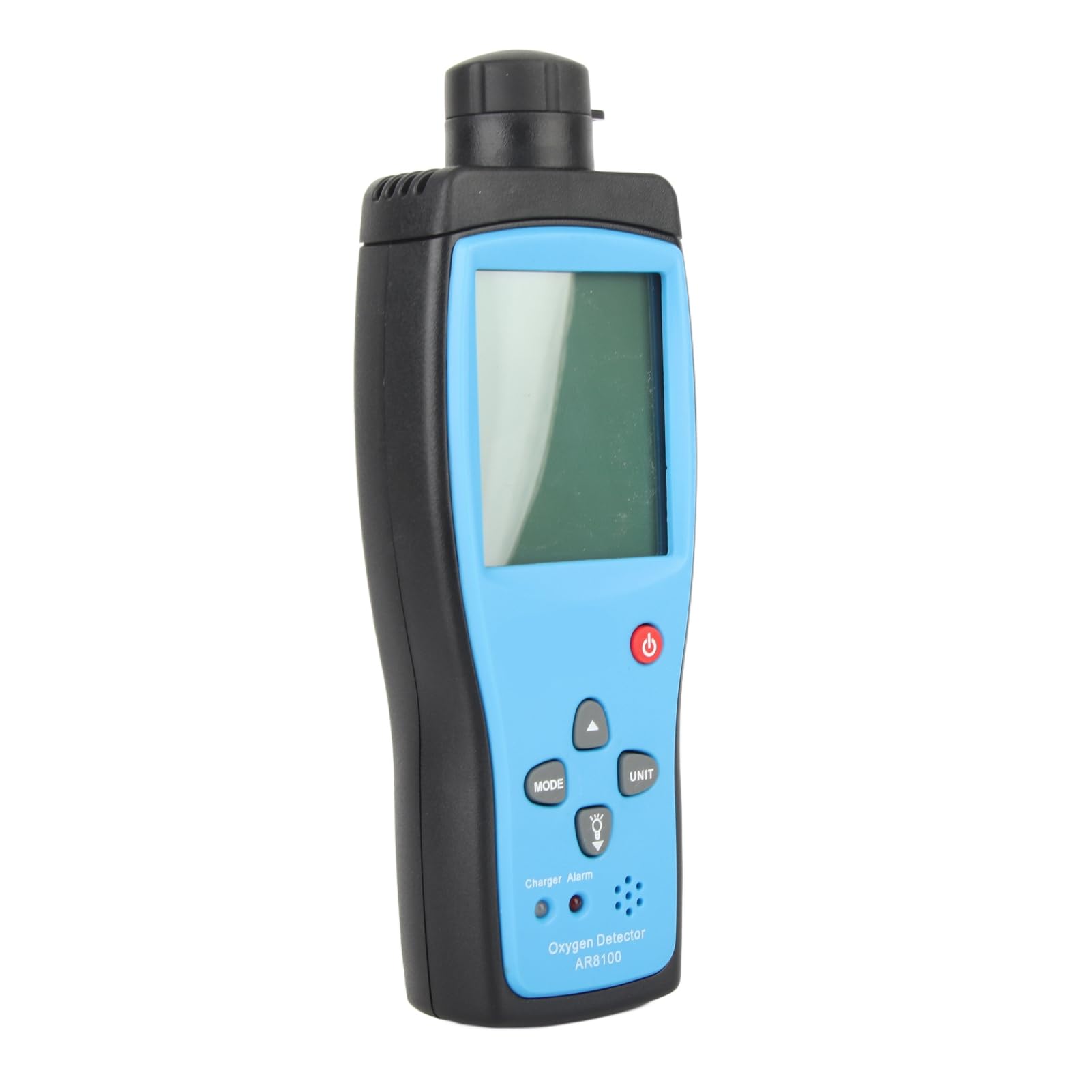 AR8100 Detector de oxígeno portátil y medidor de O2 - Monitor de Gas electroquímico Recargable para Uso Industrial y Exterior - 100-240 V - Pantalla LCD retroiluminada y