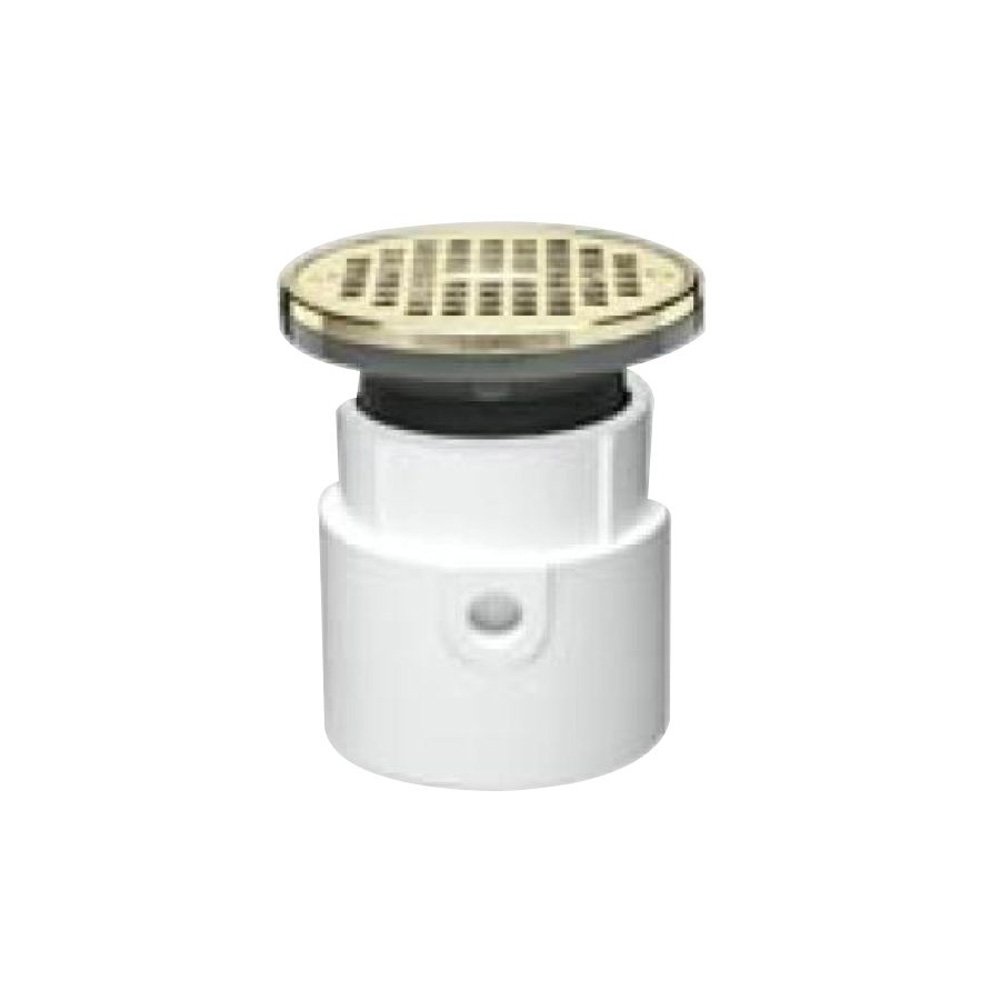 Égouttoir Oatey 82037 en ABS anti-obstruction avec sa grille robuste en laiton de 12,7 cm