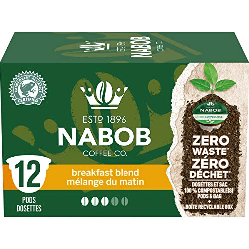 Nabob Breakfast Blend café 100% compostable 12 dosettes