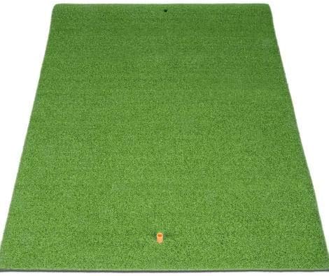 SkyLife Golf Mat Residential Practice Hitting Grass Mat with Removable Rubber Tee Holder, Home Backyard Garage Outdoor Practice (39'' X 49'')