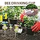 2 Stück Biene Insektentränke Harz Bienentränke in Blumenform Bee Cups Wasserschale Für Bienen, Schmetterlinge & Bestäuber Wasserstation Für Garten, Balkon & Terrasse