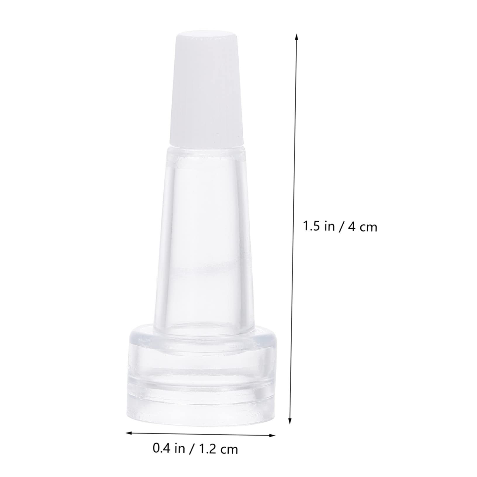 PRETYZOOM Horn Shape Vial Bottle Caps for Essence Bottles 100pcs Plastic Sealing Caps