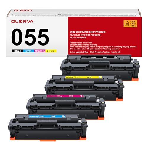 Image of 055 Toner Cartridge Set MF743Cdw MF741Cdw | Replacement for Canon 055 Toner Cartridge Set Compatible with Color ImageCLASS MF743Cdw,Color ImageCLASS MF741Cdw MF745Cdw MF746Cdw LBP664Cdw Printer|4 Pack