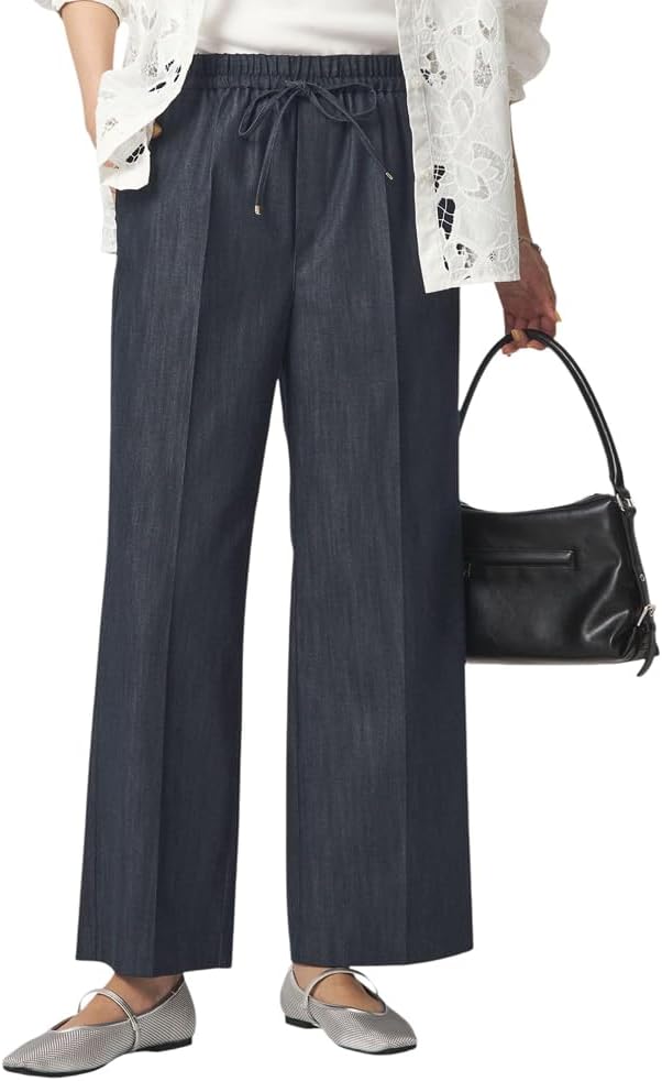 [ユナイテッドアローズ グリーンレーベル リラクシング] size SHORT/TALLあり ニーハイフレアパンツ デニム 2 スト