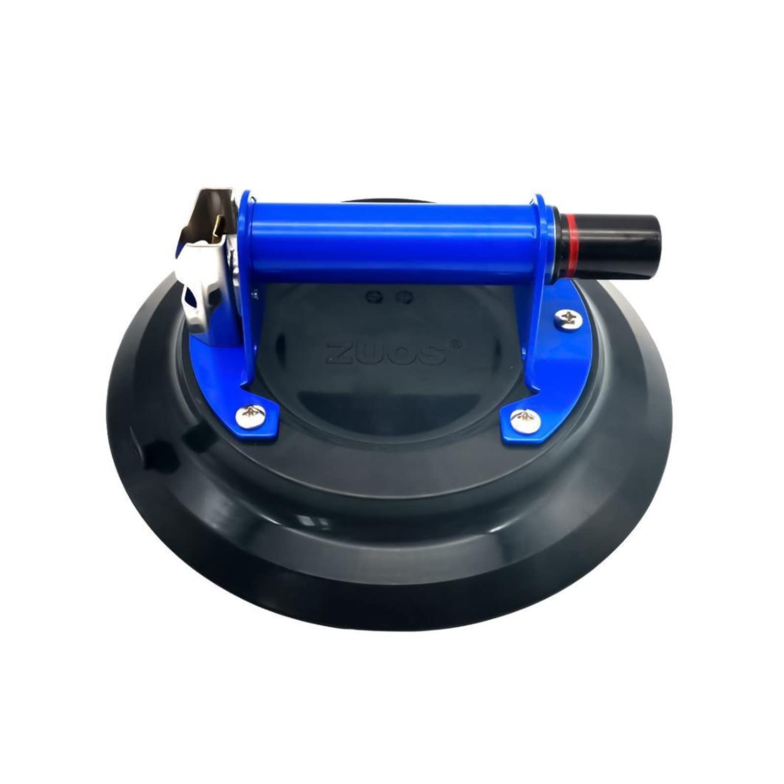Seter bez szwu kamienia 10-calowa przyssawka próżniowa z trwałym metalowym uchwytem i pompą ABS do płytek szklanych Heavy Duty Lifter Carry Tool do granitu, kamienia, marmuru, płyty (Color : Black pl
