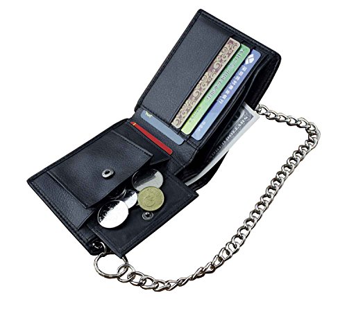 Mens Boys Simple Leather Chain Wallet Biker EMO Gift4