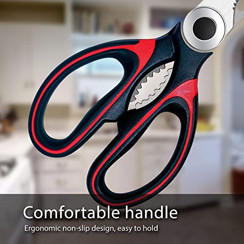 Image of Kitchen Scissors 2 Pack Shears All Purpose Heavy Duty Sharp for Food