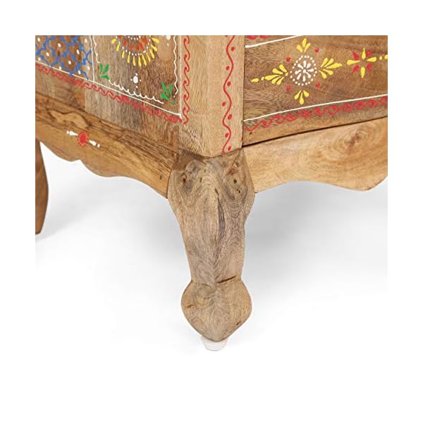 Christopher knight home ailey nightstand multicolor  urban country home decor