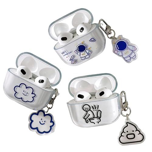 AirPods Pro 2 / 1 �P�[�X �� �F����s�m �ϏՌ� �ی�J�o�[ �J���r�i�t�� �����h�~ �G�A�[�|�b�Y�v�� ��2/1����Ή� ���� (TPU�z���C�g Pro2/1�p)