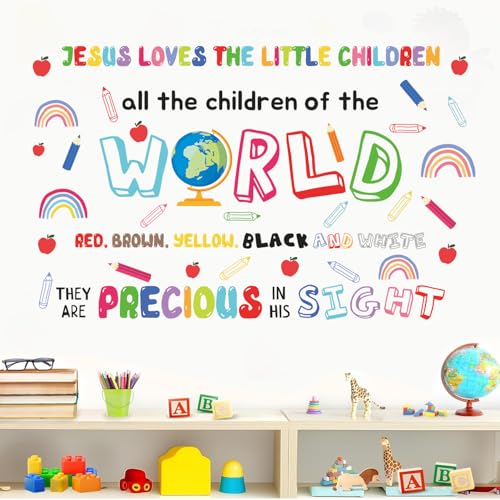 Citations de motivation enfant sticker mural Jesus pour chambre - 6