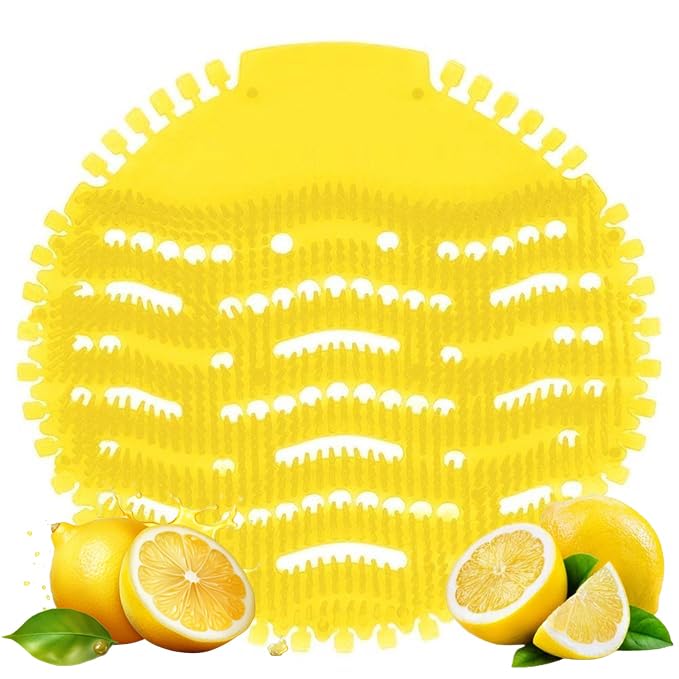Scentric Urinal Mat for Toilet, (Pack of 10) Lemon Fragrance Urinal Screen Mat, Toilet Mat, Urinal Hygiene Products, Urinal Screen Mats with Fragrance, Anti Splash Urinal Mat. Scentric Urinal Mat for Toilet, (Pack of 10) Lemon Fragrance Urinal Screen Mat, Toilet Mat, Urinal Hygiene Products, Urinal Screen Mats with Fragrance, Anti Splash Urinal Mat.