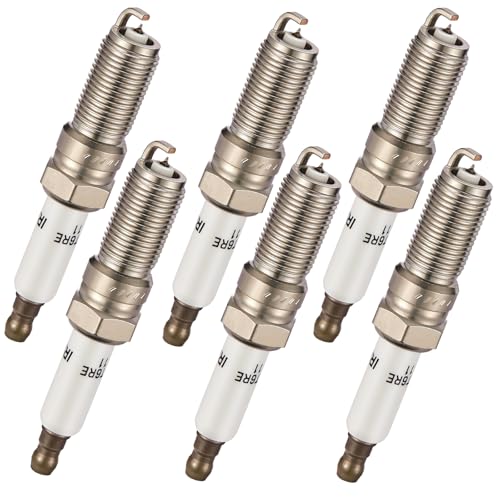Image of BDFHYK Set of 6 Iridium Spark Plug Compatible with Enclave XTS Impala Camaro Acadia 9-4X Outlook,2.0L 2.4L 2.5L 2.8L 3.0L 3.5L 3.6L 4.6L 6.0L,Engine Replacement for 41-109 12622561 12681660 ILTR6E11
