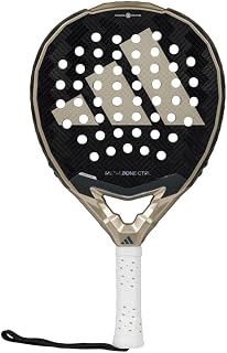 adidas Metalbone Ctrl 3.4 Racket - Black Champagne, Round Shape, EVA Soft Performance Foam, Carbon 16K