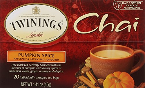 Twinings Pumpkin Spice Chai, 20 Count