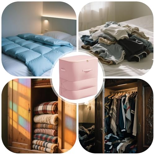 Ropa interior ordenada sin falta de espacio usando este contenedor de cama de compresión 5
