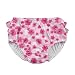 i play. Toddler Girls' Ruffle Snap Reusable Absorbent Swim Diaper, Light Pink Poppy, 3T