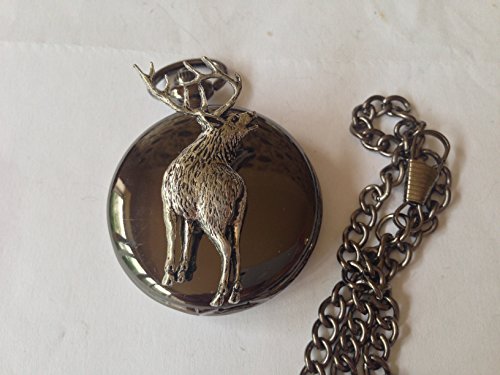 Montre de poche gousset au design de Cerf A70, un accessoire rétro chic pour costume de mariage