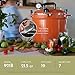 All American 1930 21.5qt Pressure Cooker/Canner (The 921), Tomato Red - Exclusive Metal-to-Metal Sealing System - Suitable for Gas, Electric, or Flat Top Stoves - Made in the USA