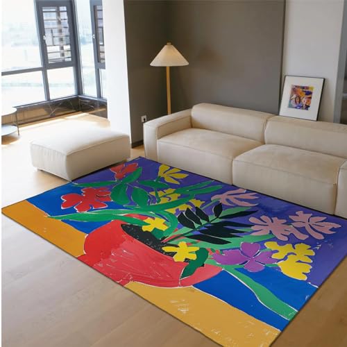 Chambre d'enfant tapis floral lavable pour éliminer facilement les taches - 3