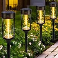 4-Pack Unique Outdoor Solar Pathway Lights with 4 Modes only .33: eDeal Info
