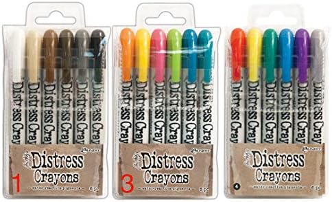 Ranger Tim Holtz 18 Distress Crayons Sets #1, 3, 4