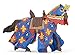 Papo -Hand-Painted - Figurine -Medieval-Fantasy -Blue Horse Fleur de LYS -39787 - Collectible - for Children - Suitable for Boys and Girls - from 3 Years Old