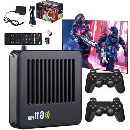 Retrowave G11 Pro Spielkonsole – Mit 100.000 Retro-Games, 4K HDMI, 2 Wireless Controllern, 64GB/128GB/256GB