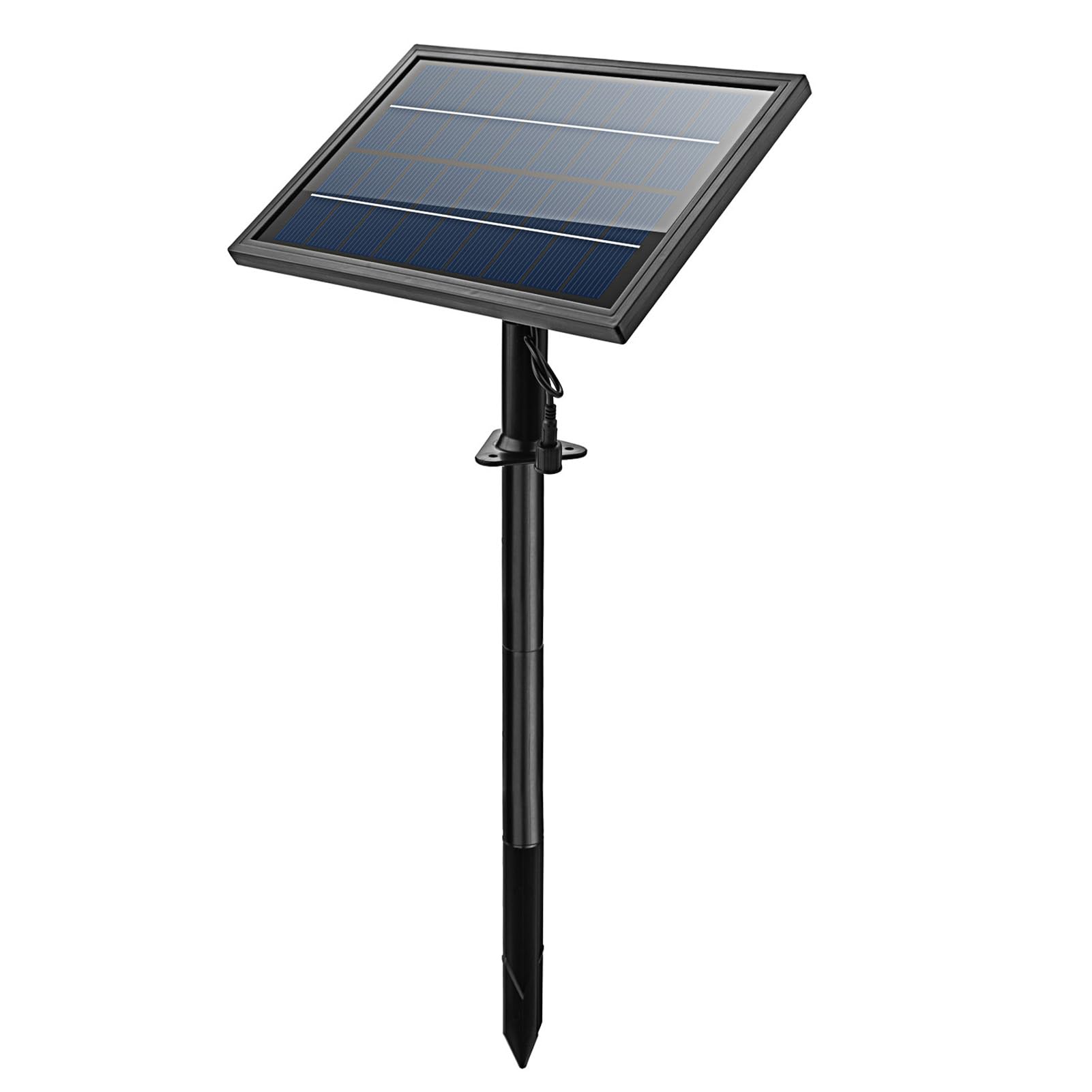 Matybobe Bomba de Agua Solar con Luz de Color de 5 LED 7 Piezas Kit de la Boquilla de la Boquilla Bomba Solar de la Fuente Solar 170L/H
