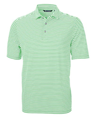 Cutter & Buck Virtue Eco Pique Stripe Recycled Mens Polo