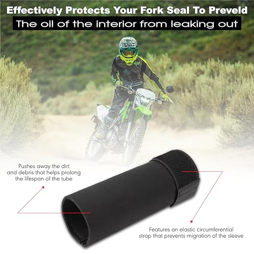 Image of OBEROI'S Traders Universal Bike Front Shocker Fork Seal Covers | Protect Suspension Forks from Dust, Dirt, Water & Debris | Extend Shocker Life & Ensure Smooth Performance for All Motorcycles
