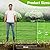 10 Panels No Dig Decorative Outdoor Garden Fence for Yard, 32 in(H) X 23.6 ft(L) Animal Barrier Fencing Rustproof Metal Wire Panel Border for Dog, Rabbits, and Patio Temporary Ground Stakes