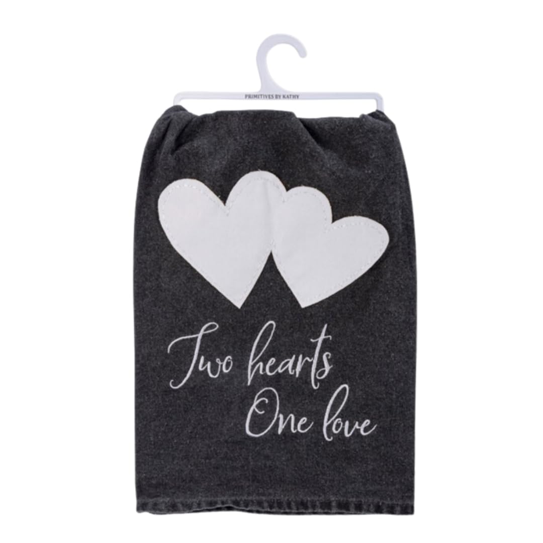 Toalla de cocina - Two Hearts One Love