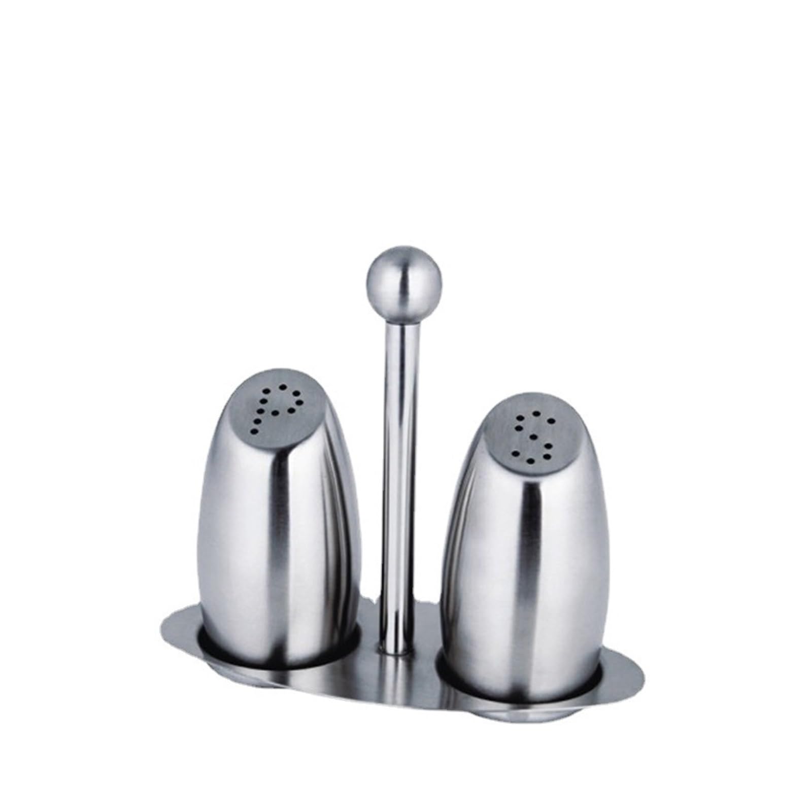 1set 304 Stainless Steel Seasoning Jar Set Pour Sucre