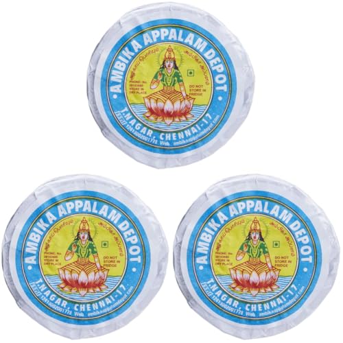 Image of Ambika Appalam No.5, 50 Nos, 3.5-inch Papad 150 gram (Pack of 3)
