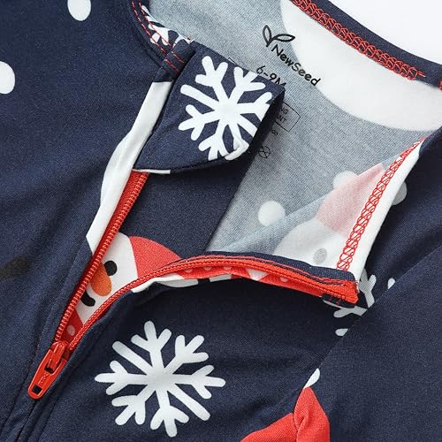 Image of Baby One-Piece Footies Long Sleeve Rompers 2-Way Zipper, Viscose from Bamboo Baby Bodysuit Clothes for Boys Girls