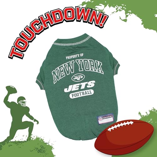 Image of Pets First York Jets T-Shirt, Small
